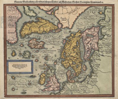 A Map of Iceland Around 1588 by Unbekannt Unbekannt